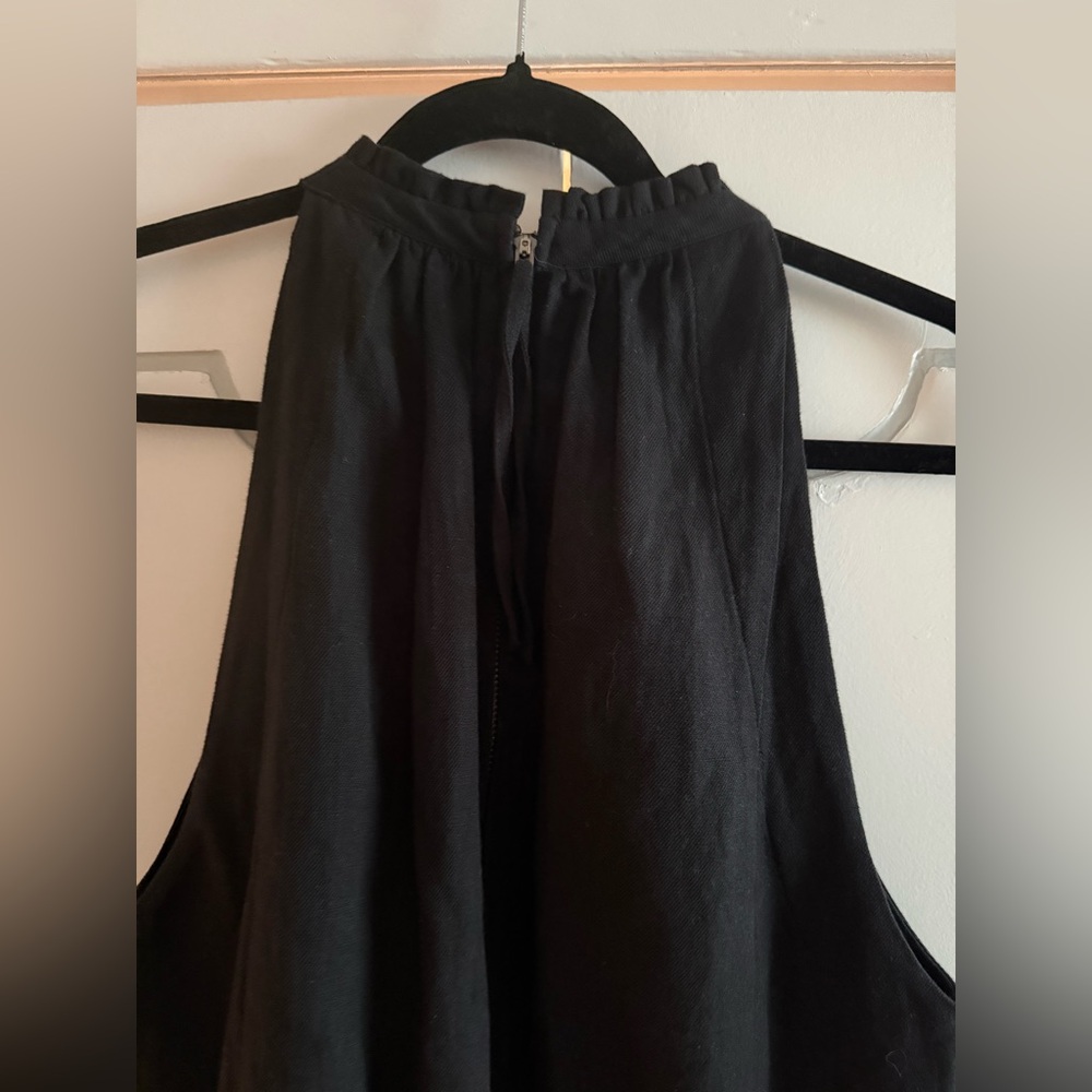 NWT Apiece Apart New Archer Jumpsuit in Black Linen & Organic Cotton Blend - Picture 7 of 13